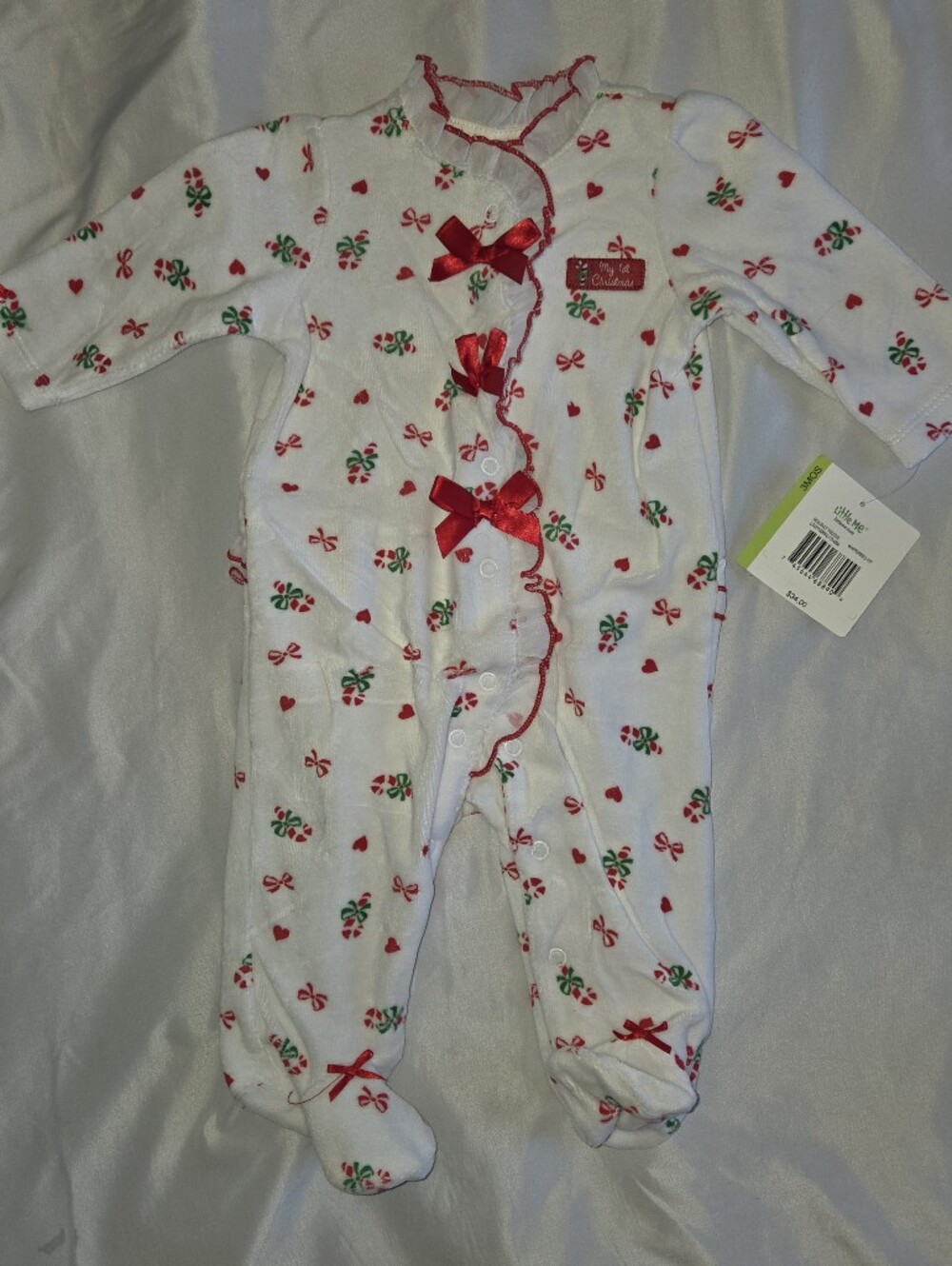Baby Girl First Christmas Pajamas